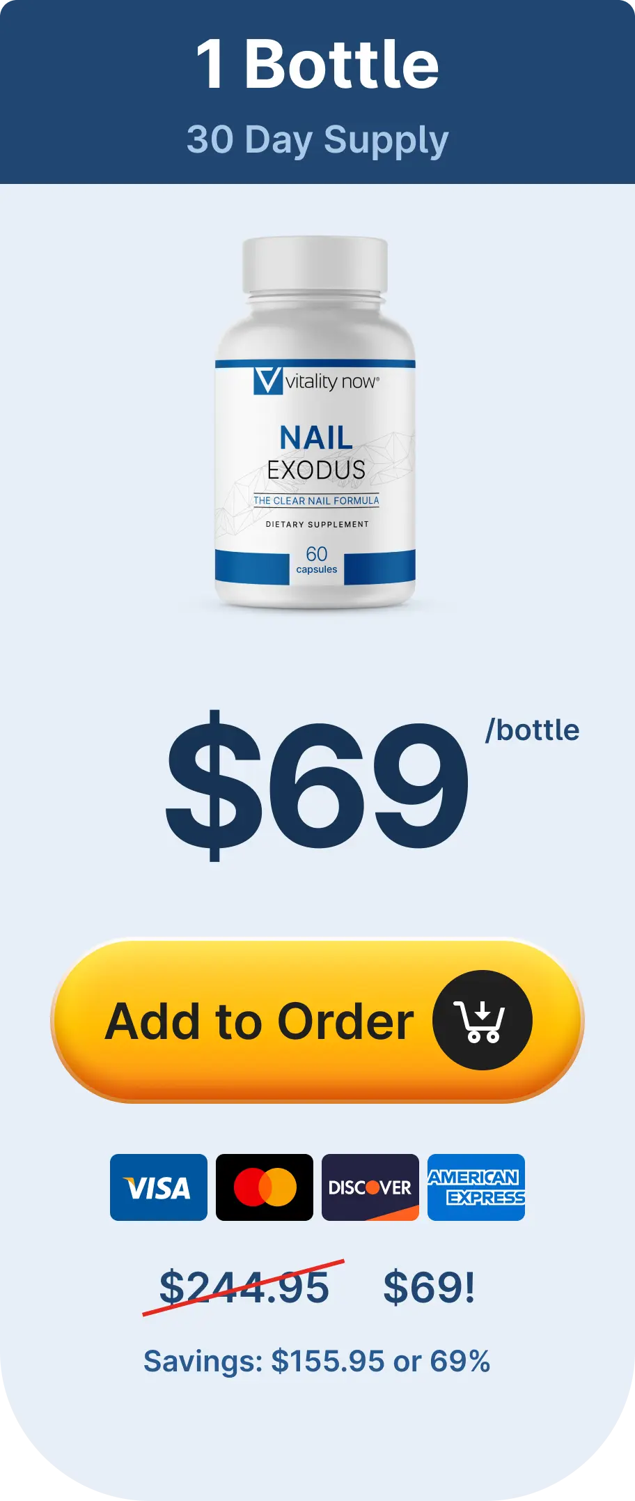 Nail Exodus 1 bottle pricing